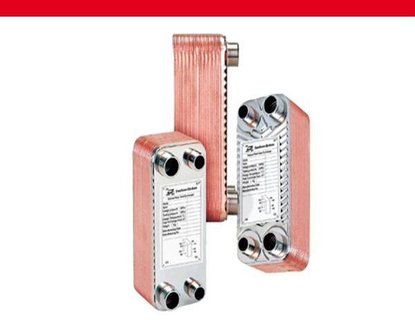 Wärmeübertrager von Danfoss Kältetechnik, roter Balken