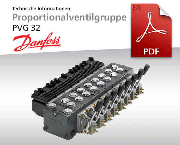 Proportionalventile PVG 32 von Danfoss Power Solutions, Katalog-Deckblatt